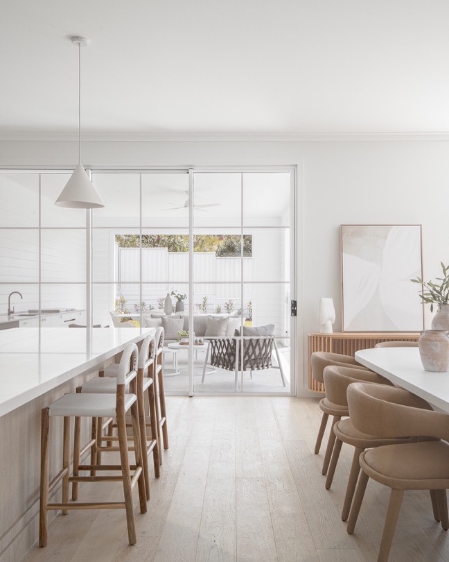 EDEN. ⠀⠀⠀⠀⠀⠀⠀⠀⠀ When modern elegance meets farmhouse. Photography by @abiinteriors DESIGN · DEVELOP · CONSTRUCT