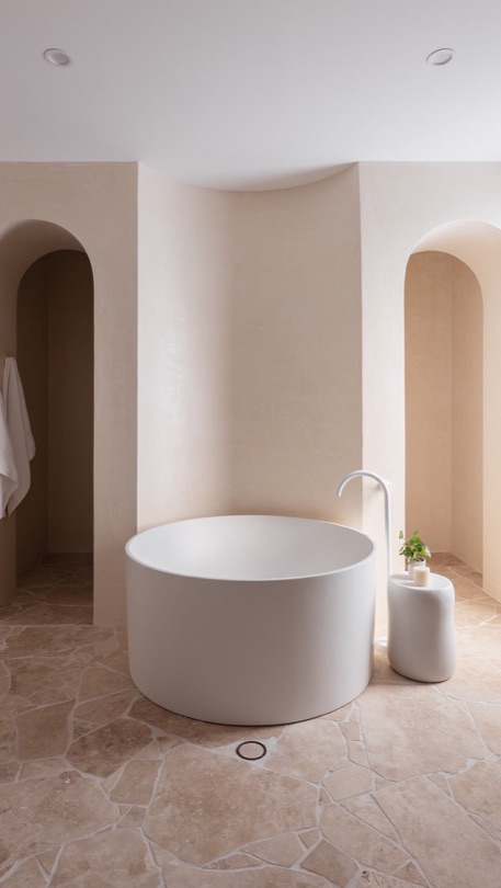 HERMOSA. On The Market. ⠀⠀⠀⠀⠀⠀⠀⠀⠀ Enter the master suite through grand arched entryways into a haven of luxury. The spacious walk-in robe leads to an ensuite that exudes elegance, featuring a round bathtub, double vanity, and unique crazy paved tiles complemented by pristine white fixtures. ⠀⠀⠀⠀⠀⠀⠀⠀⠀ HERMOSA will go…