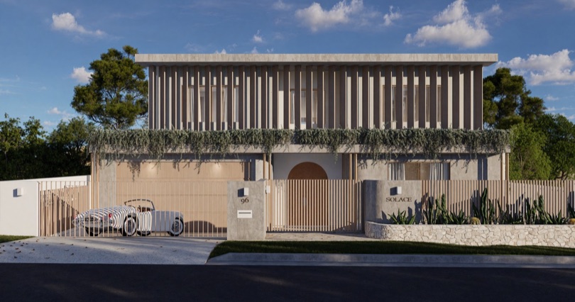 SOLACE The facade of SOLACE takes shape — a testament to refined architecture and thoughtful design within our Camp Hill collection. Every angle reveals a balance of clean geometry and organic accents, crafted to stand out on one of Camp Hill’s most coveted streets. The story continues — stay with us for the next…