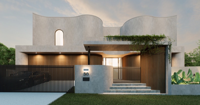 AETHER Defined by its curving, bespoke façade in Hendra. Inside, the home seamlessly connects indoor and outdoor spaces, filled with natural light and enhanced by large central voids. Expansive outdoor entertaining areas and a generous balcony provide refined settings for relaxation and gatherings, while the master…