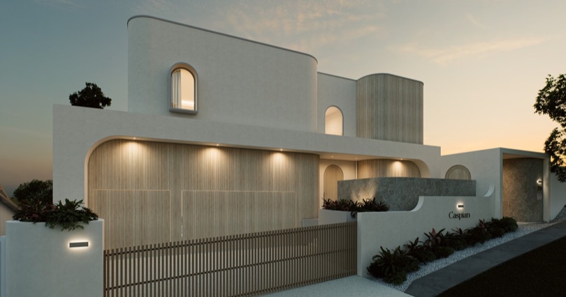 CASPIAN Caspian at night is a true vision of city elegance—where the glow of city lights meets the sophisticated lifestyle of Ascot. Every detail is designed to capture the essence of modern luxury, making this home as captivating after dark as it is by day. All enquiries to @nickkouparitsas_realestate DESIGN ·…