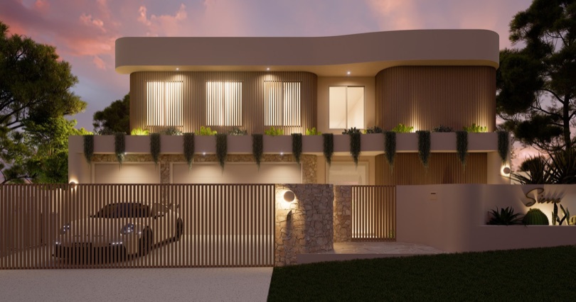 SIERRA As night falls over Holland Park West, SIERRA transforms into a warm, inviting retreat. Soft lighting accentuates the layers of texture and material, while open-plan living flows effortlessly to the alfresco and poolside, creating the perfect entertainer’s haven. Expansive city views twinkle in the distance,…