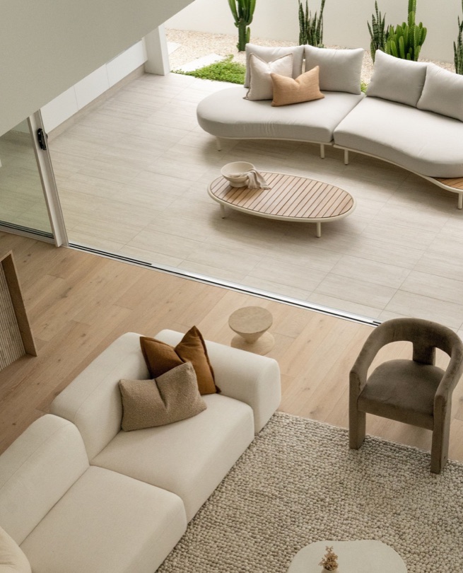 AURA A study in restraint and refinement, AURA is defined by its cool-toned palette—layered with soft greys, crisp whites, and subtle contrasts that create a calm, elevated atmosphere throughout. Natural stone anchors the interiors, bringing texture and permanence, while the clean architectural lines allow each…