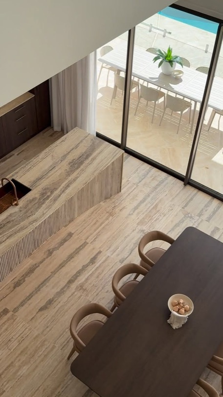 SOLACE A home defined by texture, warmth, and timeless materiality. From natural vein-cut travertine and handcrafted finishes to rich timber tones and layers of natural stone, every element has been carefully considered to create a sense of calm, permanence, and understated luxury. Designed to feel both refined and…