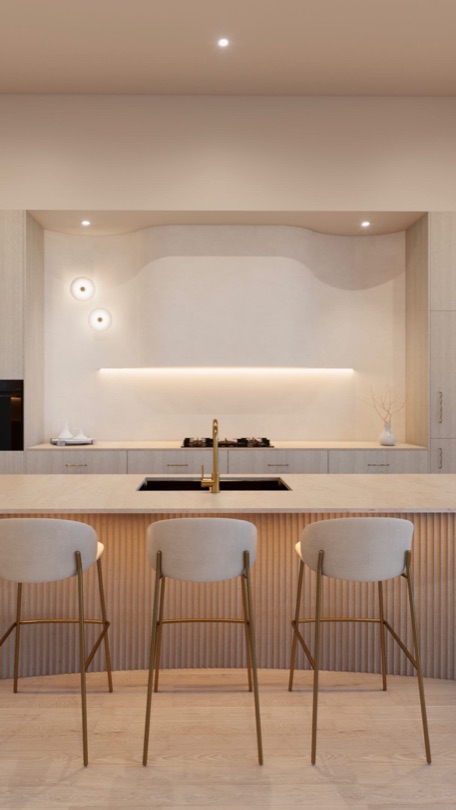 CAPRI Holding a commanding presence on its prized north - facing corner in Holland Park West, CAPRI is a residence defined by sweeping arches, soft curves and light-filled interiors. Inside, light oak flooring flows through living, kitchen and dining, past the internal garden to the curved oak staircase. A refined…